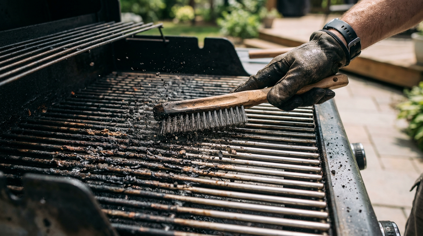 Cleaning a Grill