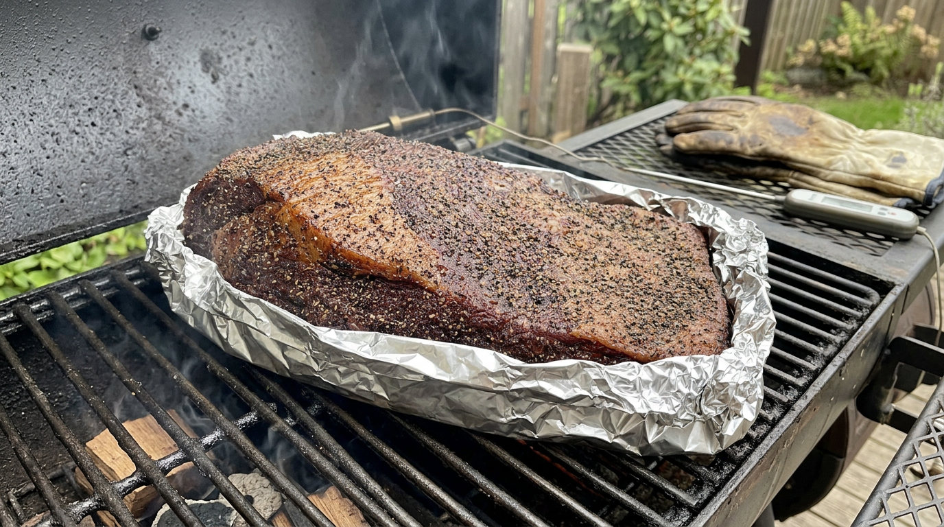 The Foil Boat Strategy: Why Your Brisket Bark Deserves to Breathe