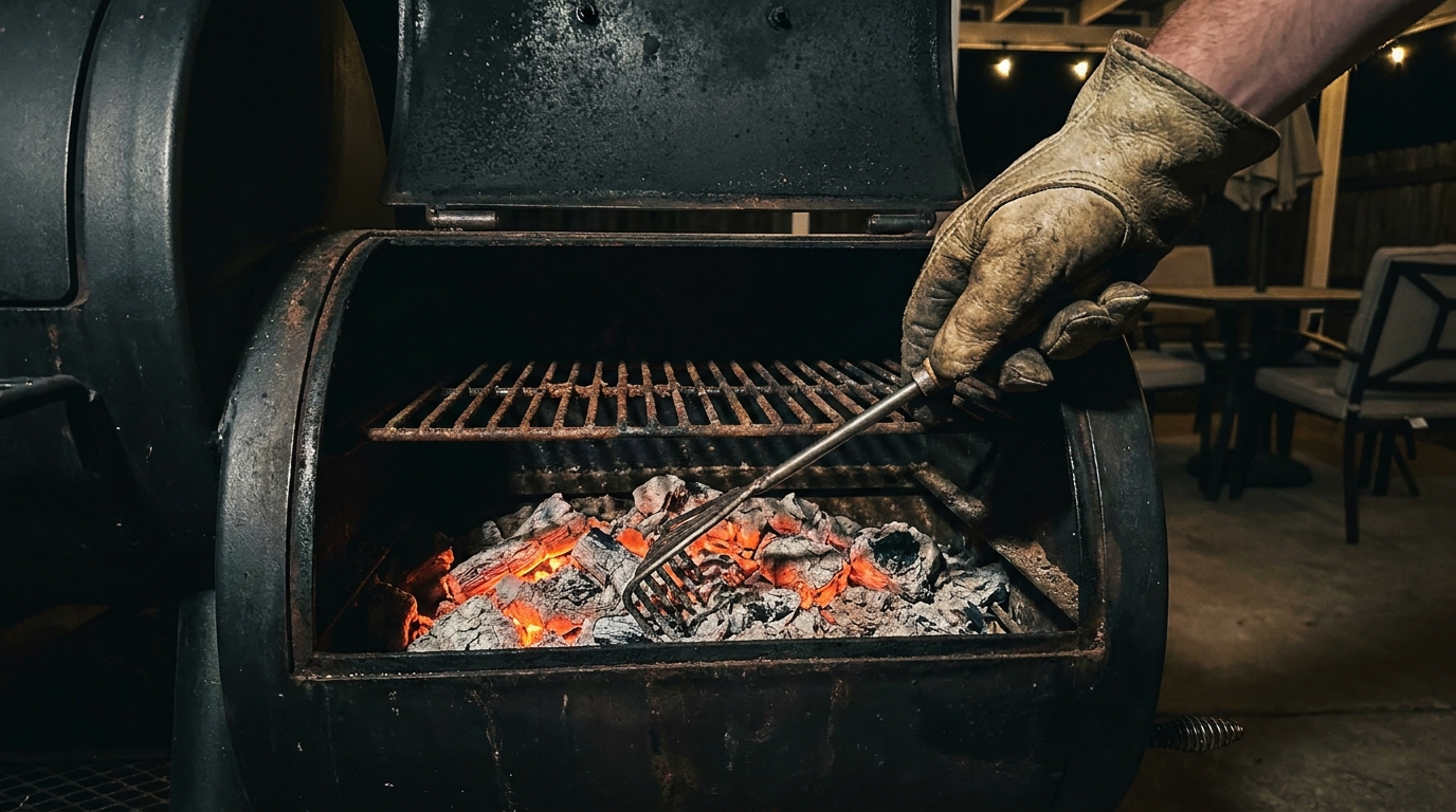 How to Manage Ash and the Coal Bed Mid-Cook on an Offset Smoker