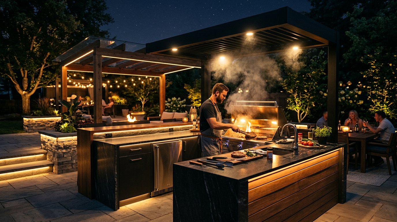 Outdoor Kitchen Lighting