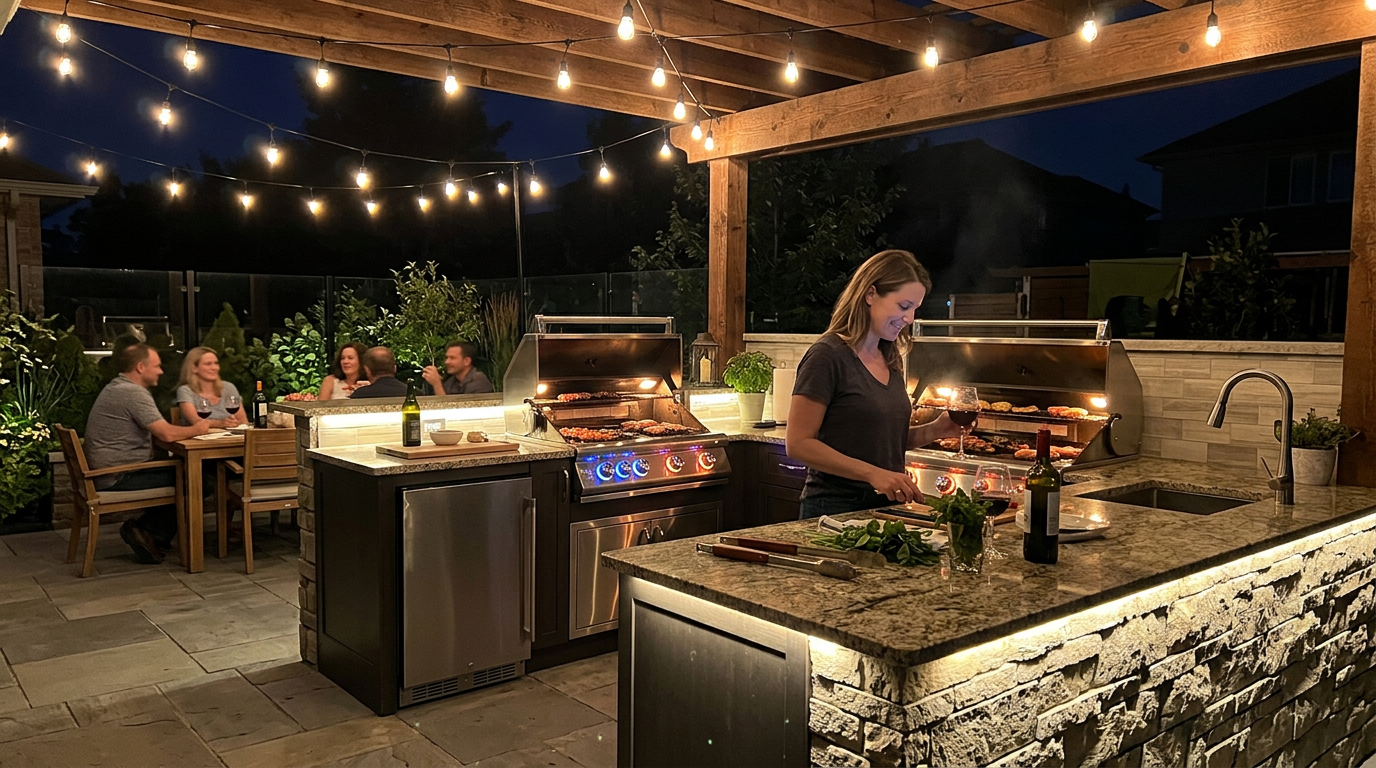 Outdoor Lighting for Late-Night Smoking
