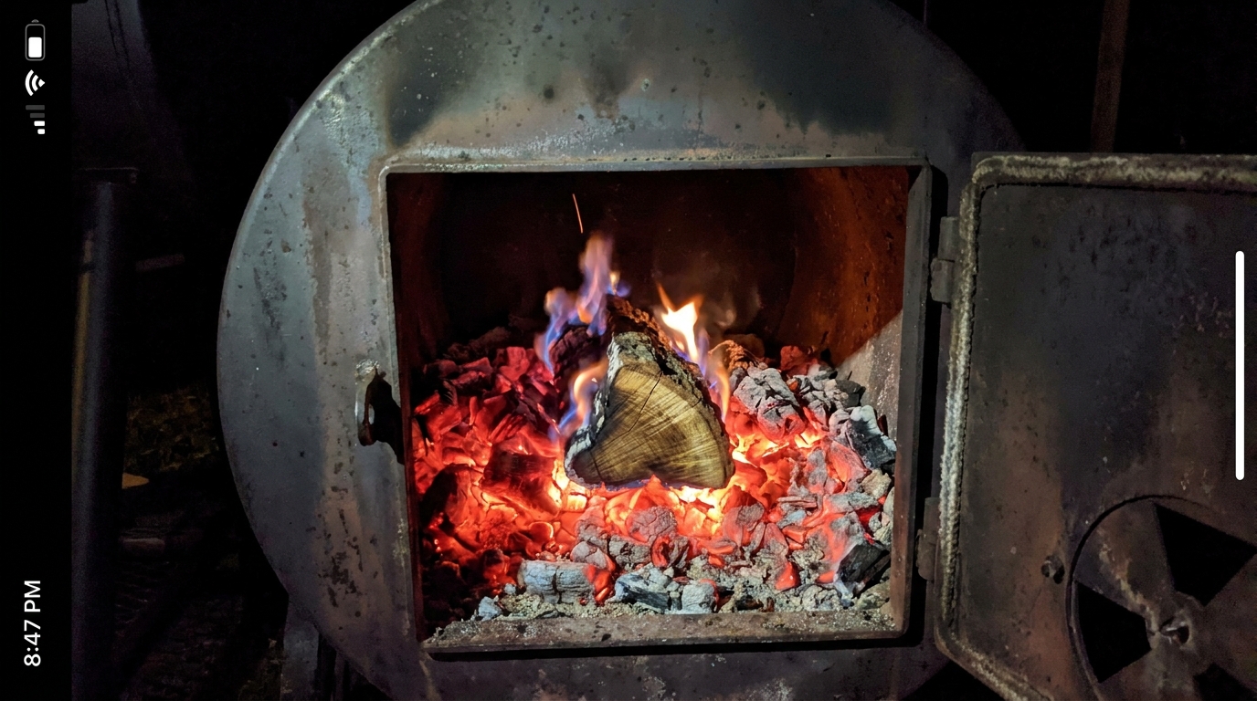 Managing an Overnight Fire on an Offset Smoker