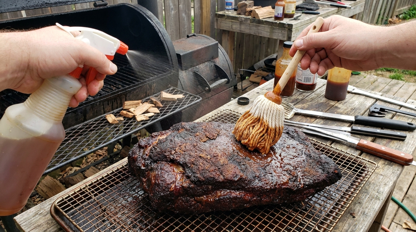 Spritz vs. Mop on Beef: Moisture, Bark, and Timing Guide